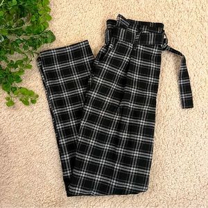 hollister ultra high rise plaid mom pants